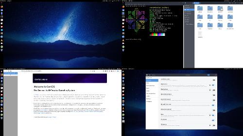 Скриншот: CentOS 8 на домашнем ноутбуке