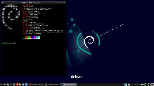 Скриншот: Немного настроил Debian 12 xfce