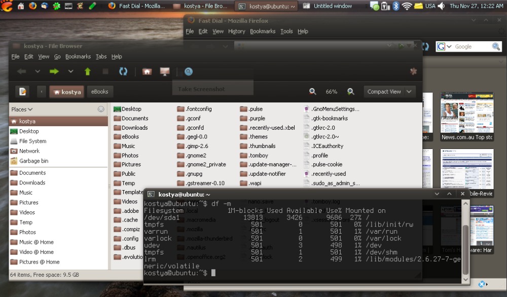 Linux на Dell Mini 9