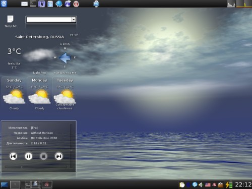 KDE-4.2.2 under Debian GNU/Linux Sid