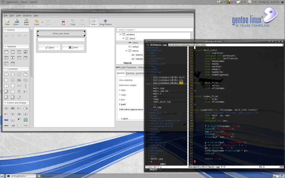 Gentoo + Gnome