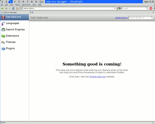 Firefox новый Add-ons Manager