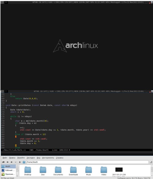 archlinux+wmfs
