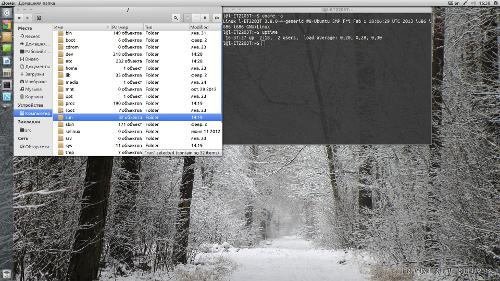 Зимняя Ubuntu