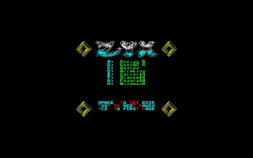 Как могло бы выглядеть меню системной дискеты ZX Spectrum'а