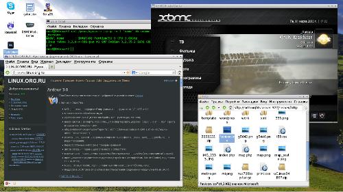 Debian и LXDE для телевизора