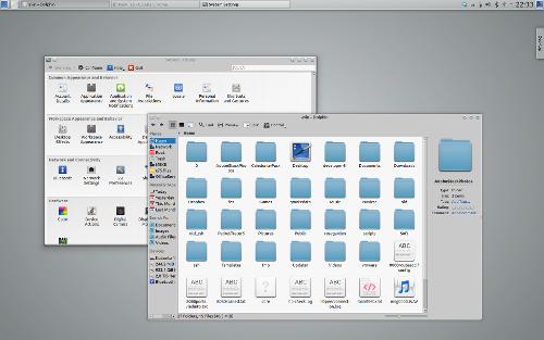 Скриншот: KDE Gray