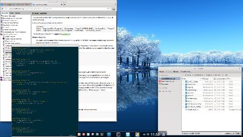 Скриншот: KDE a-la Elementary