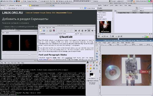 Скриншот: Linux на Cubieboard2