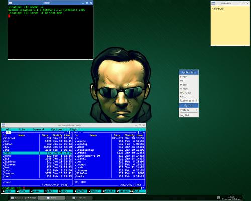 Скриншот: NetBSD.  Yes, We run it.