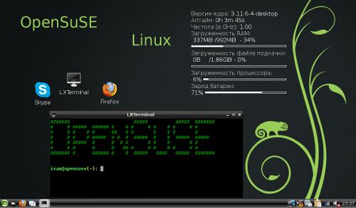 OpenSUSE с LXDE и Openbox