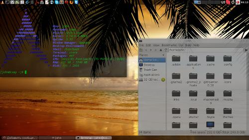 Openbox, compton, lxpanel, tint2