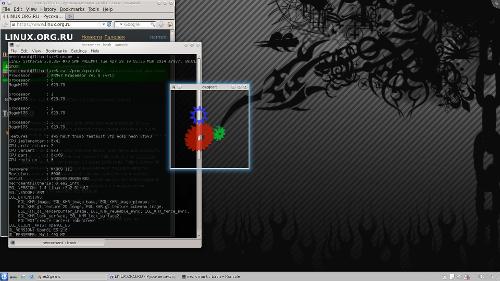 Скриншот: KDE4 на MK809III (RK3188)