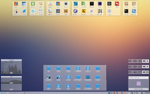 Скриншот: Квадратно-гнездовой KDE