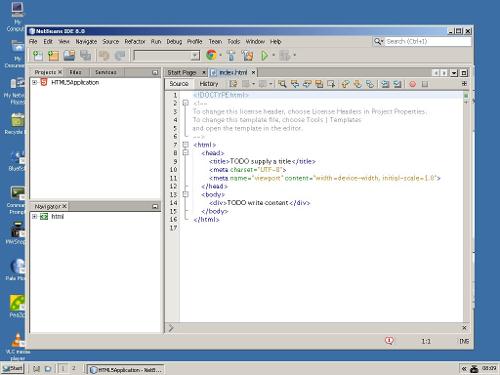 NetBeans IDE 8.0 под ReactOS