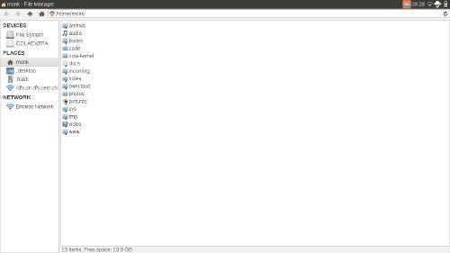 Скриншот: Скрывающийся menubar для XFCE^Wбедных