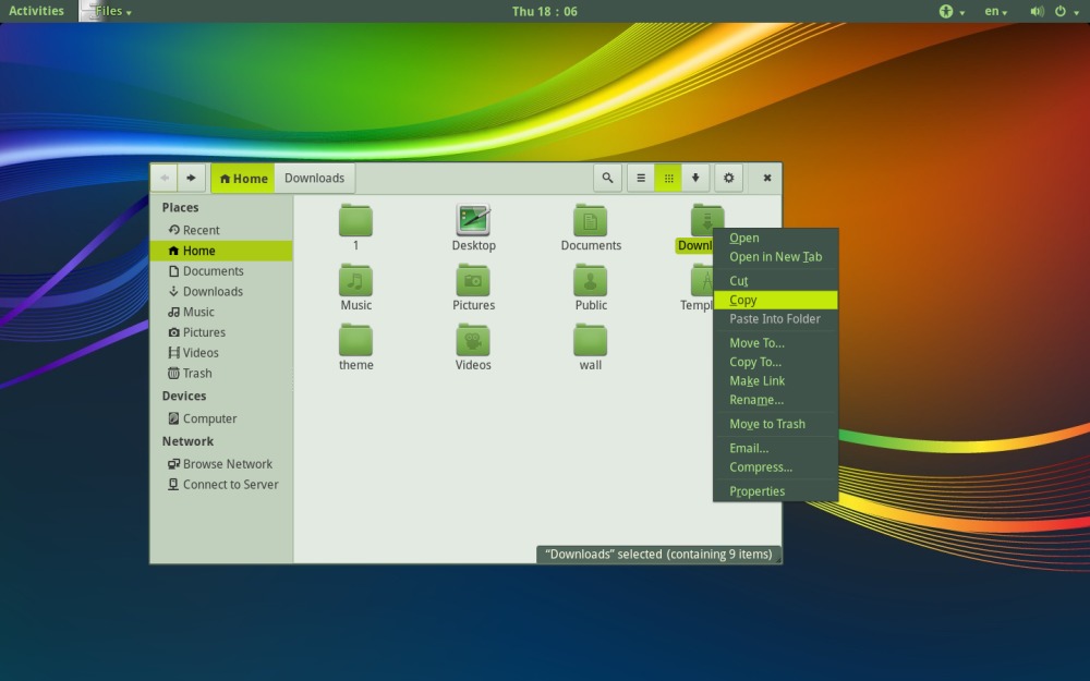 d-Art Green theme