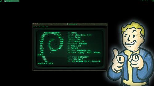Скриншот: Fallout GNU/Linux