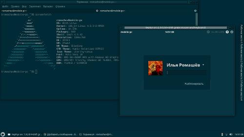 Скриншот: Solarized Xfce