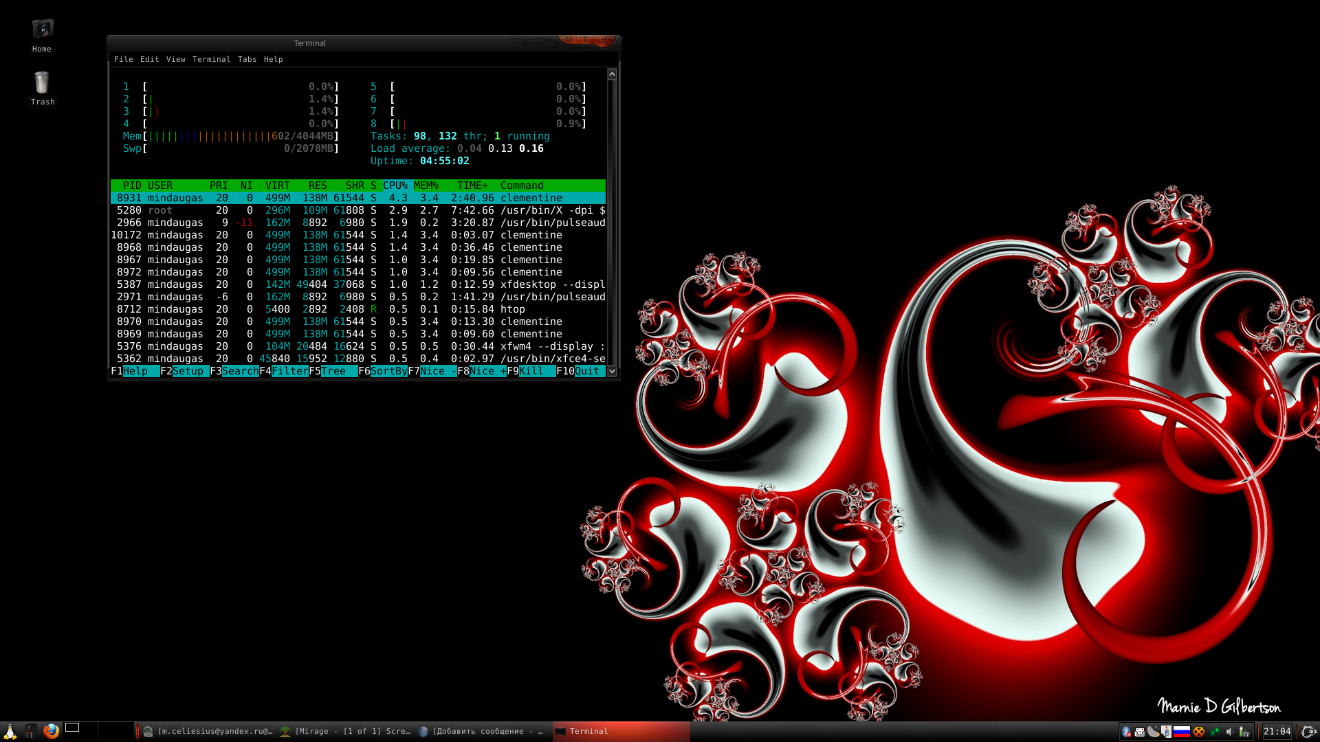 F sort. Debian Red. Debian Wallpaper. Windows XP ZVERCD V7.9.3.
