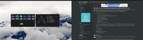 Скриншот: Arch, i3, surf