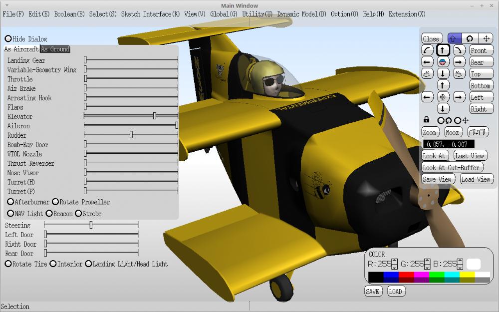 Скриншот: «Starr Bumble Bee» для YSFlight