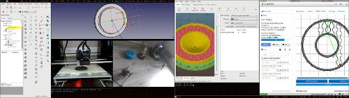 Скриншот: Трехмерная печать в GNU/Linux