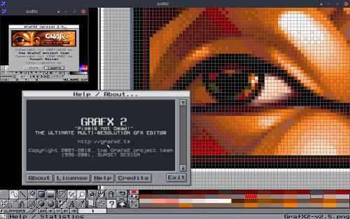 GrafX2 2.5 — свободный 256-цветный редактор пиксельной графики