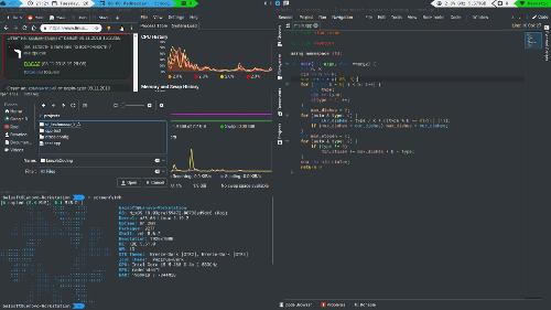 Скриншот: NixOS + i3 + KDE - plasma - akonadi