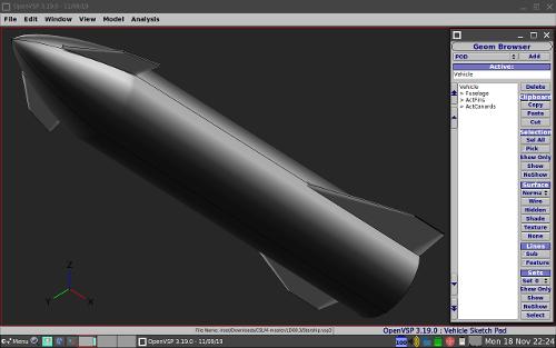 OpenVSP 3.19.1 — свободная САПР для проектирования и анализа геометрии летательных аппаратов