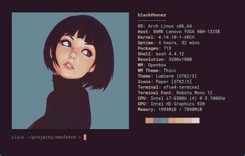 Neofetch 7.0.0 - консольная заставка с информацией о системе