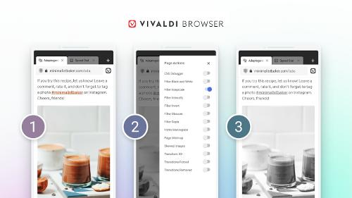 Вышла новая версия браузера Vivaldi 3.6 для Android