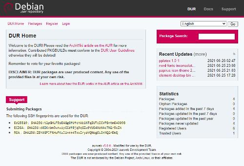 DUR — Debian User Repository