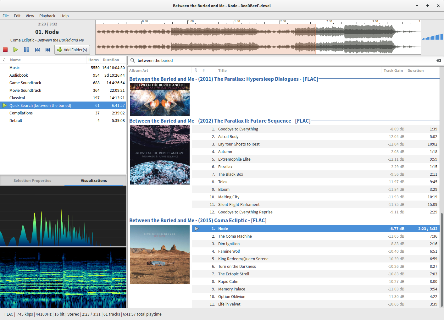 Состоялся новый релиз аудиоплеера DeaDBeeF - 1.8.8