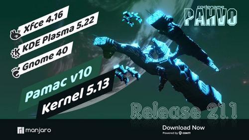 Manjaro Linux 21.1.0 Pahvo