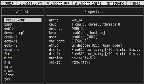 Релиз nEMU 3.0.0 — интерфейса к QEMU, основанного на псевдографике ncurses