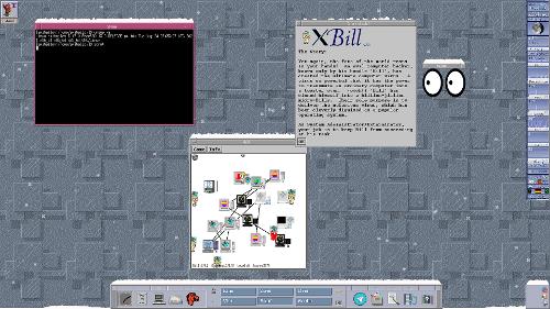 Скриншот: Новогодний FVWM