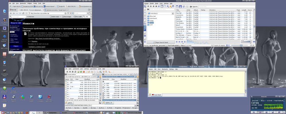 Простенький KDE без наворотов
