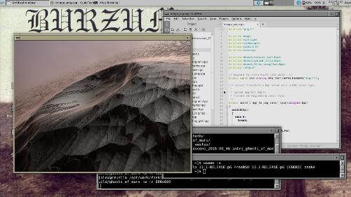 Скриншот: Демосцена на FreeBSD