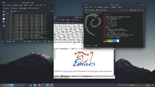 Скриншот: Debian 12 (bookworm) c KDE