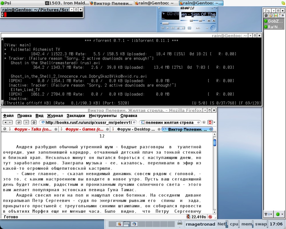 решил показать XFCE, заодно задать пару вопросов.