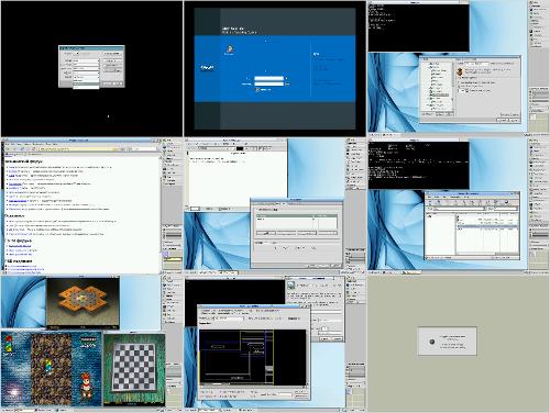 Скриншот: Проприетарный дестктоп на QNX 6.5