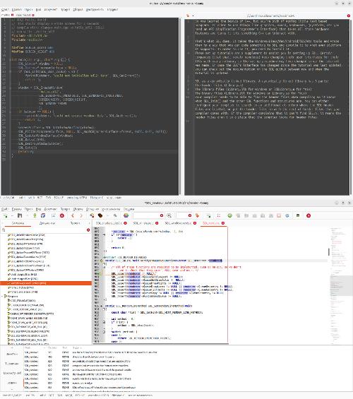 Geany — между редактором и IDE