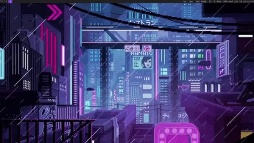 Минималистичные анимированные обои для X (под wayland возможно тоже..не знаю)