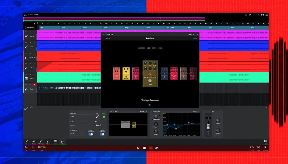Fender Studio&nbsp;&mdash; приложение для записи звука на Linux
