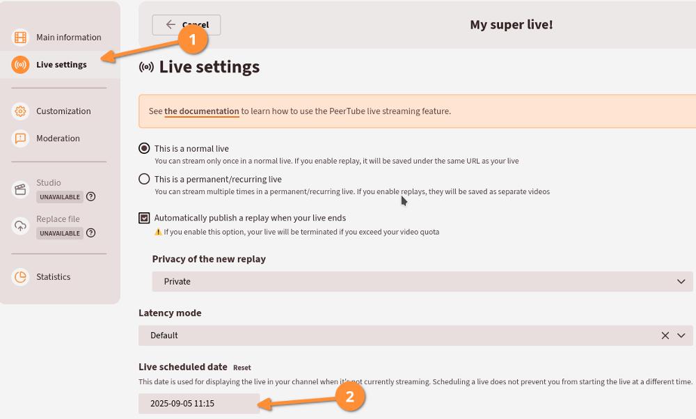 PeerTube 7.3