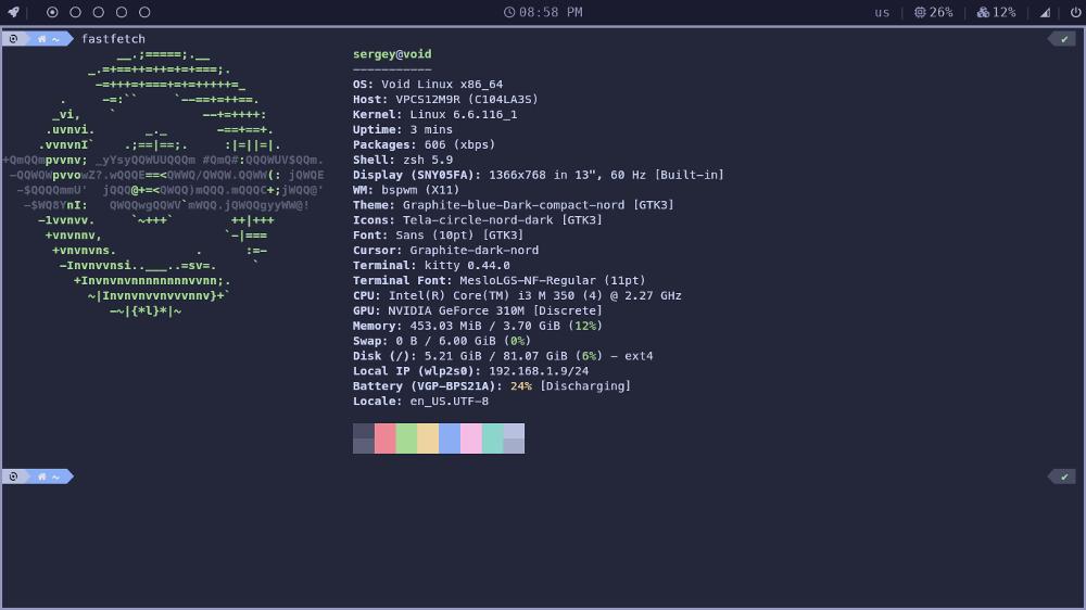Перешёл я на Void Linux