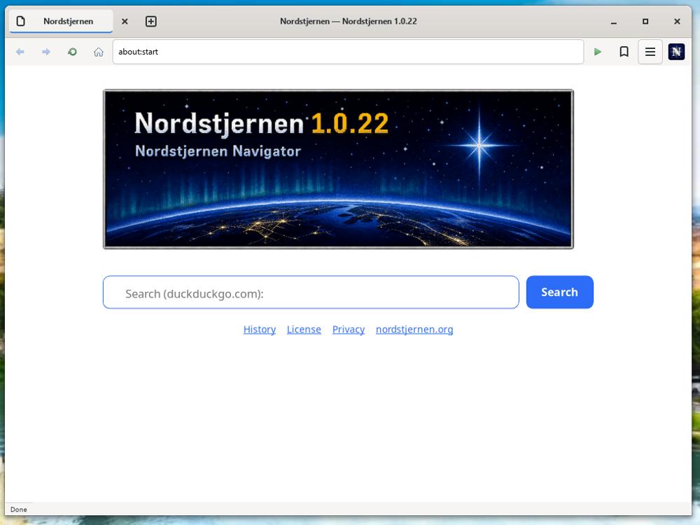 Northstar 1.0.6 - минималистичный браузер на собственном движке