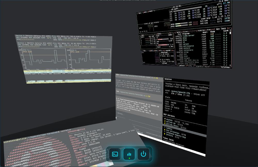 Заготовка для 3D оконного менеджера