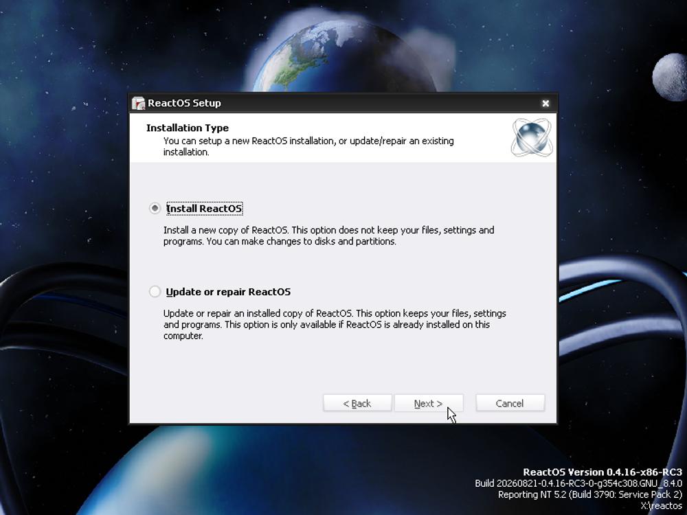 ReactOS 0.4.16
